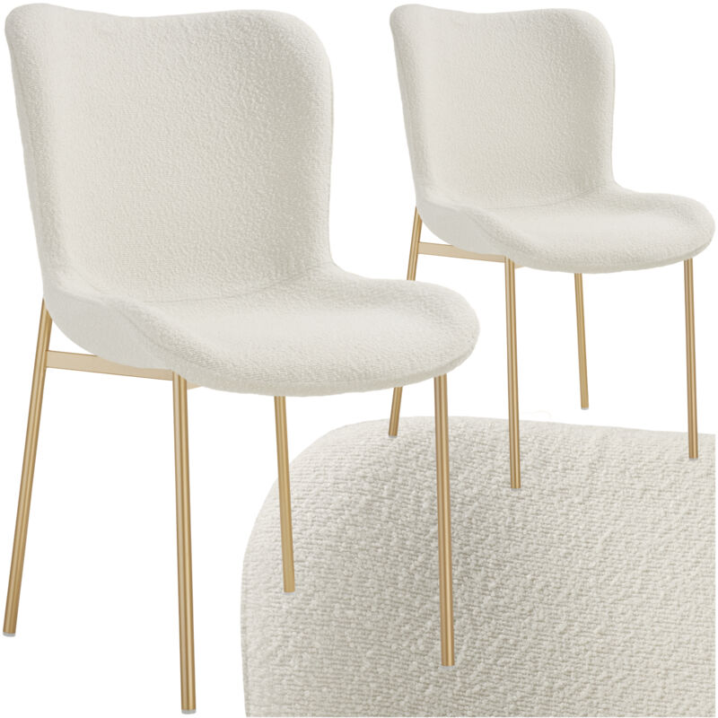 foto del prodotto tectake sedia imbottita tessa sedia imbottita, sedia imbottita sala da pranzo, sedia imbottita soggiorno set di 2