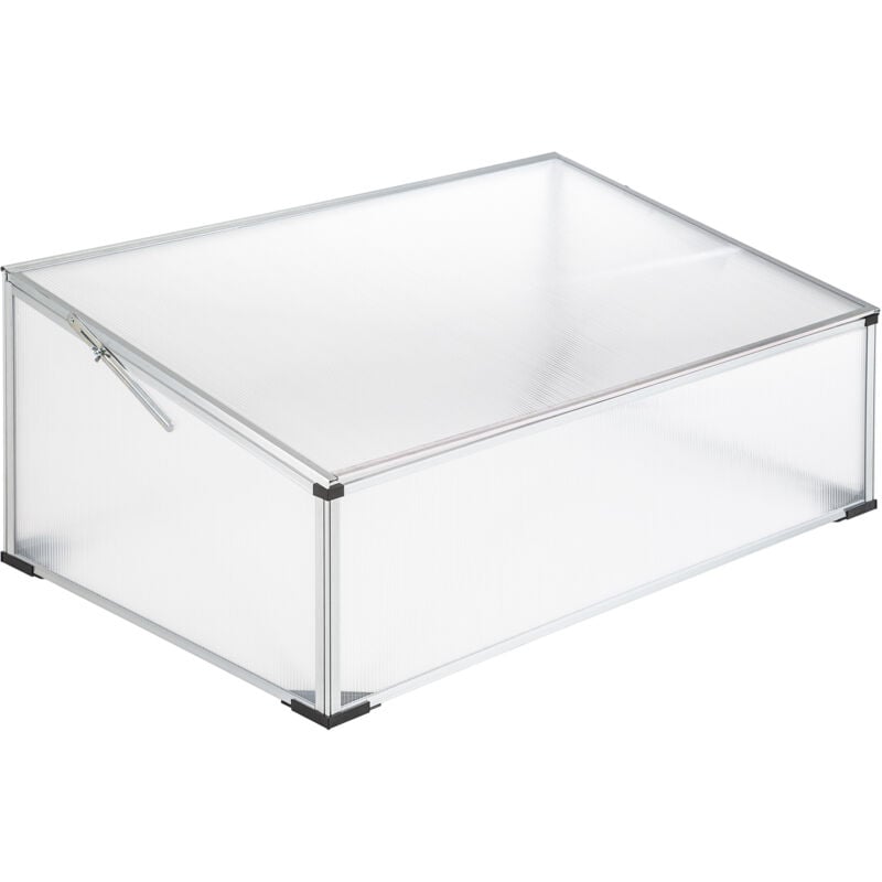 foto del prodotto tectake semenzaio in alluminio con tetto bloccabile 102 x 61 x 41 31 cm