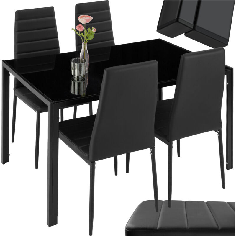 foto del prodotto tectake set di mobili per sala da pranzo berlino 4 1 mobili sala, mobili per sala, mobili sala da pranzo