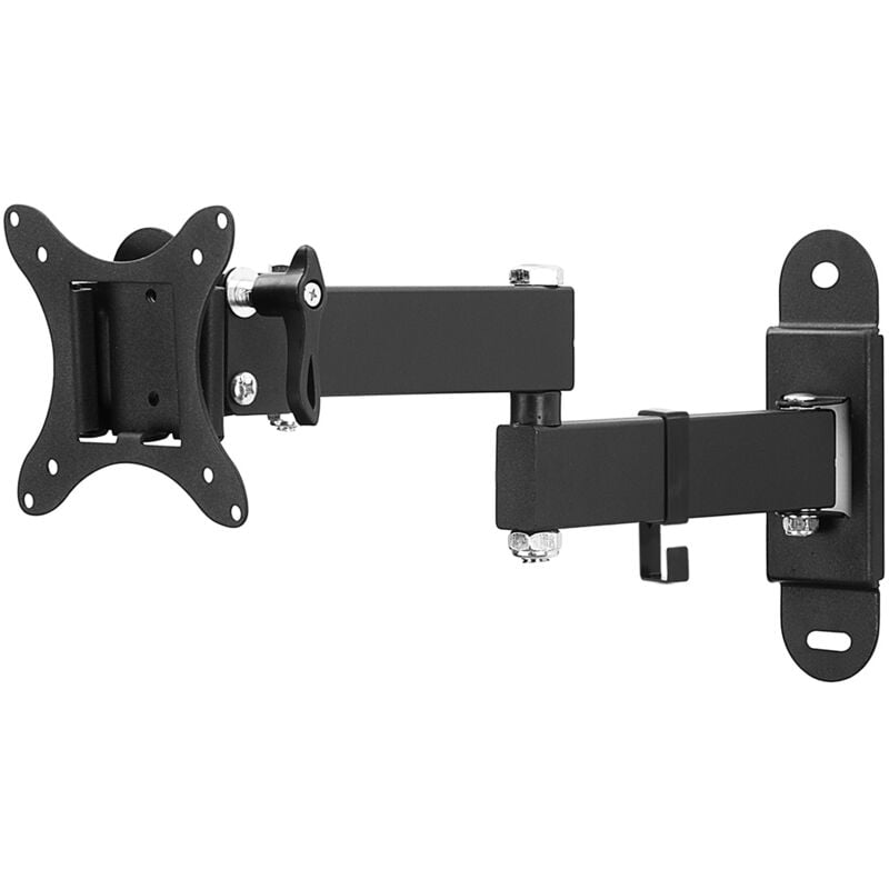 foto del prodotto tectake supporto da installazione a parete per monitor 10 26 25 66cm inclinabile girevole staffa tv, braccio tv