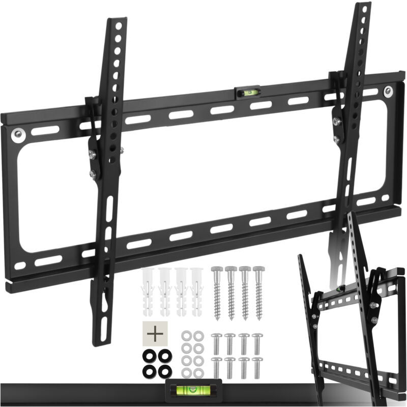 foto del prodotto tectake supporto da installazione a parete per monitor 32 100 81 254cm inclinabile , vesa max. 600 x 400, carico massimo 70 kg staffa tv,