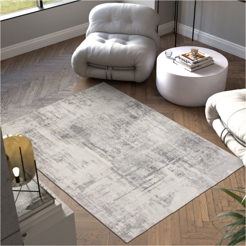 foto del prodotto tectake tappeto design vintage nadira, pelo corto tappeti per salotto, tappeti orientali, passatoia cucina 160 x 230 cm