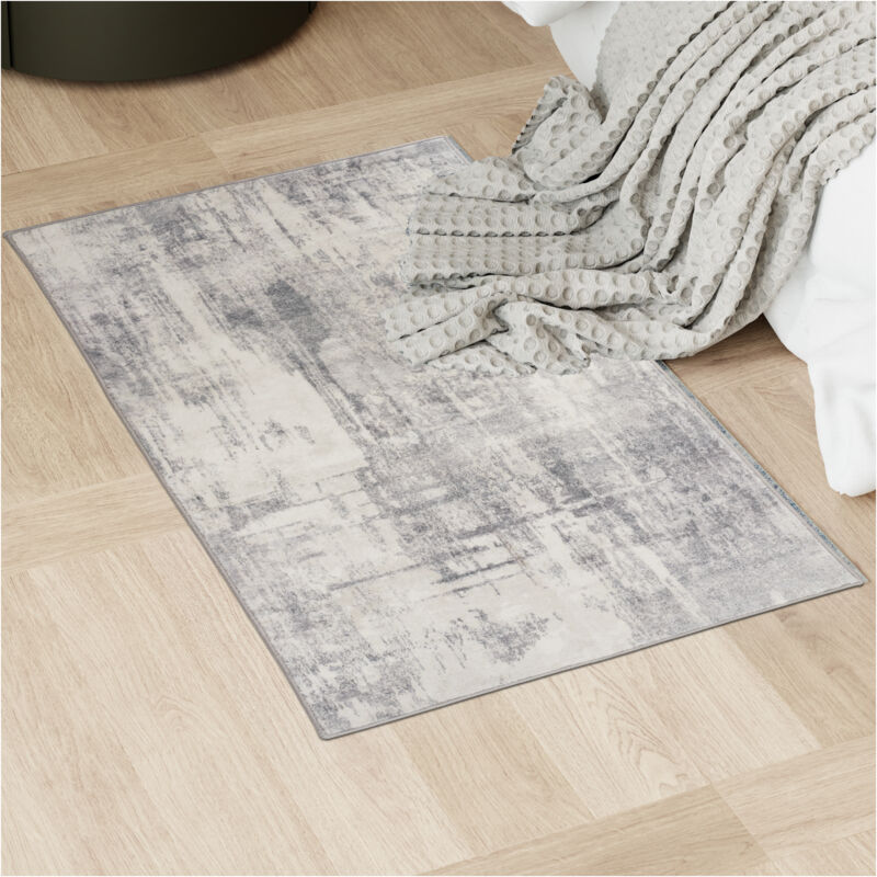 foto del prodotto tectake tappeto design vintage nadira, pelo corto tappeti per salotto, tappeti orientali, passatoia cucina 60 x 110 cm