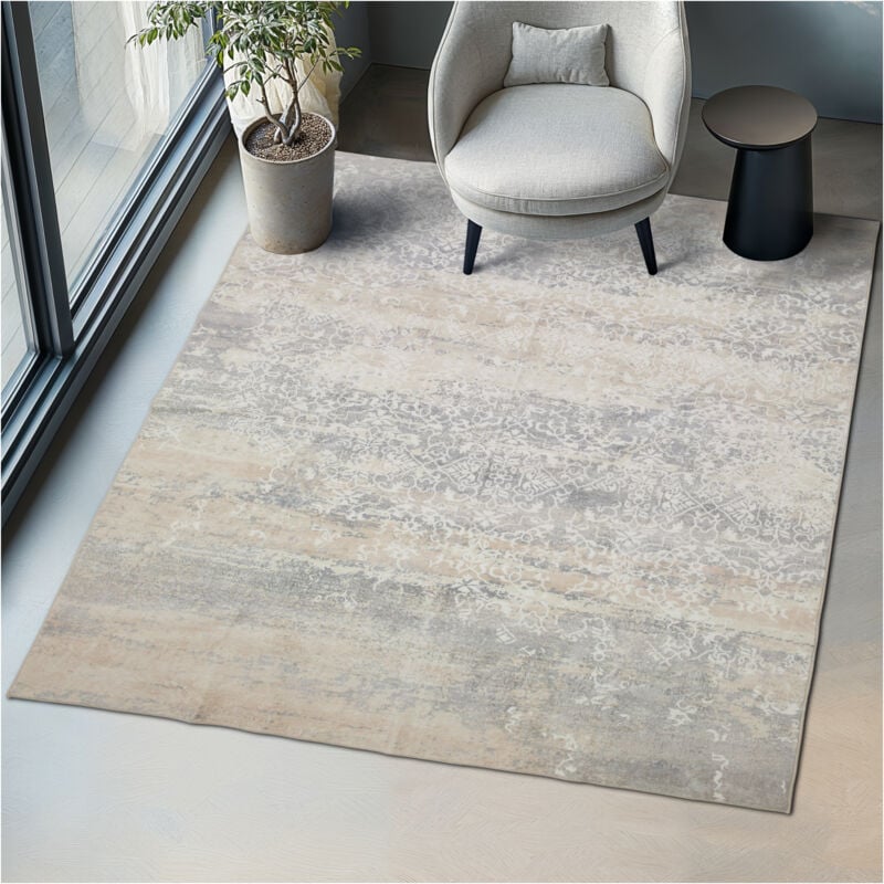 foto del prodotto tectake - tappeto vintage designer dalia, pelo corto - tappeti per salotto, tappeti orientali, passatoia cucina - 200 x 274 cm