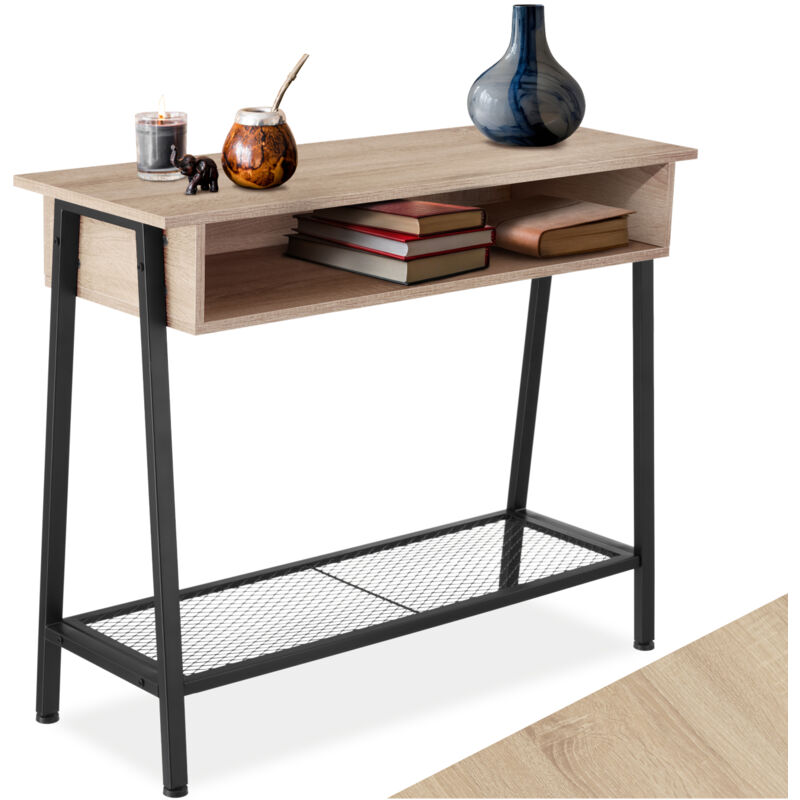 foto del prodotto tectake - tavolo console tralee 100x35x80,5cm - tavolo console, console, tavolo da corridoio