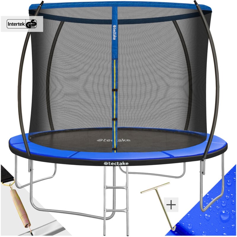 foto del prodotto tectake trampolino jumpy con rete di sicurezza trampolino, trampolino per bambini, trampolino per bambini 305 cm