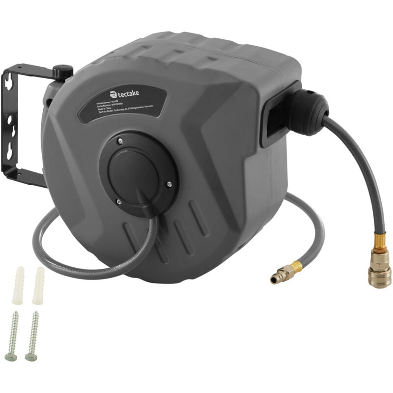 foto del prodotto tectake tubo per aria compressa con avvolgitore 10 m