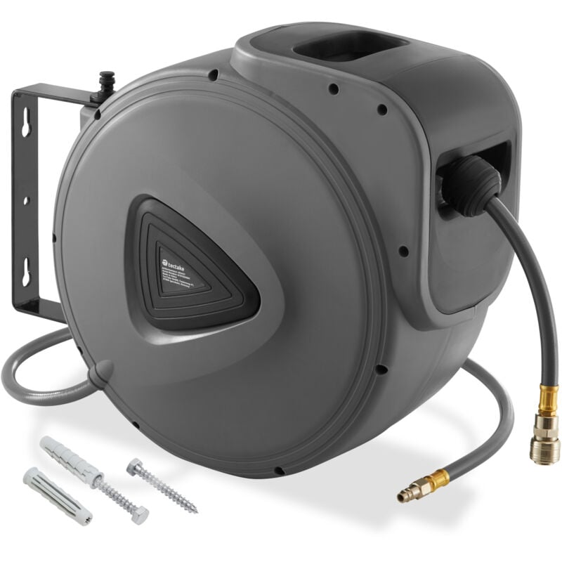 foto del prodotto tectake tubo per aria compressa con avvolgitore 30 m