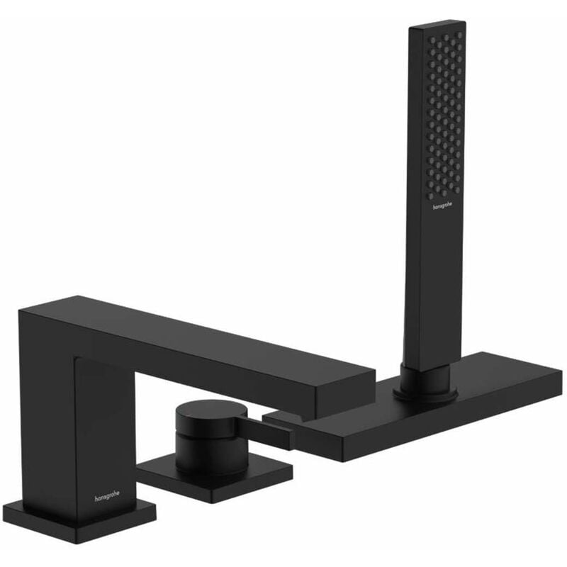foto del prodotto tecturis e miscelatore bordovasca, montaggio a 3 fori, sbox, nero opaco 73443670 hansgrohe