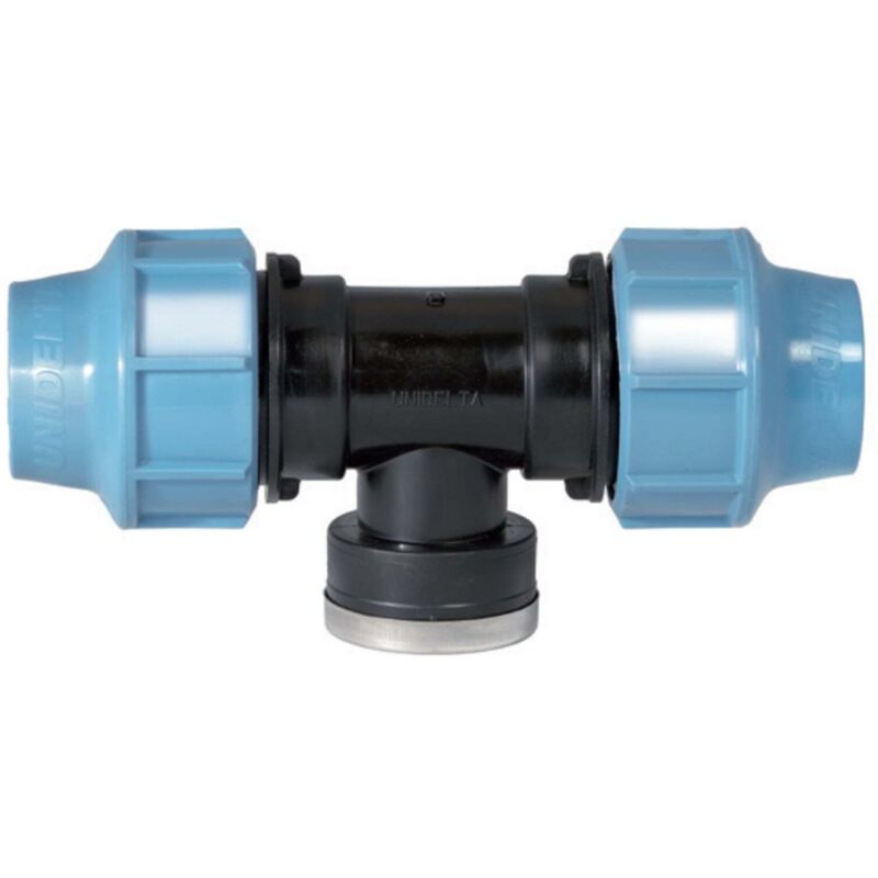foto del prodotto tee a 90 con derivazione femmina diametro 16x1 2 pollici x16