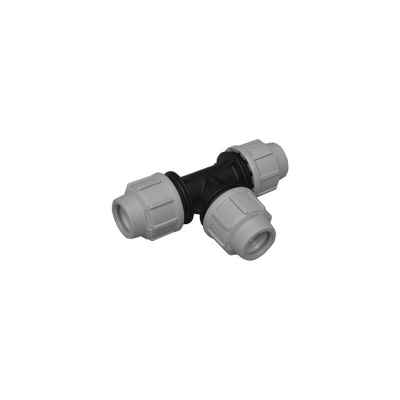 foto del prodotto tee a 90 dianflex raccordo per polietilene diam. 25 f brico