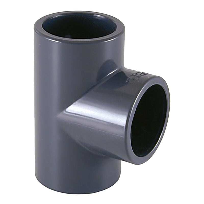 foto del prodotto tee a 90 in pvc 75 da incollare da cepex