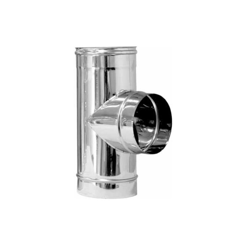 foto del prodotto tee acciaio ridotta 90 per canne fumarie diam. 180 x 80 dk