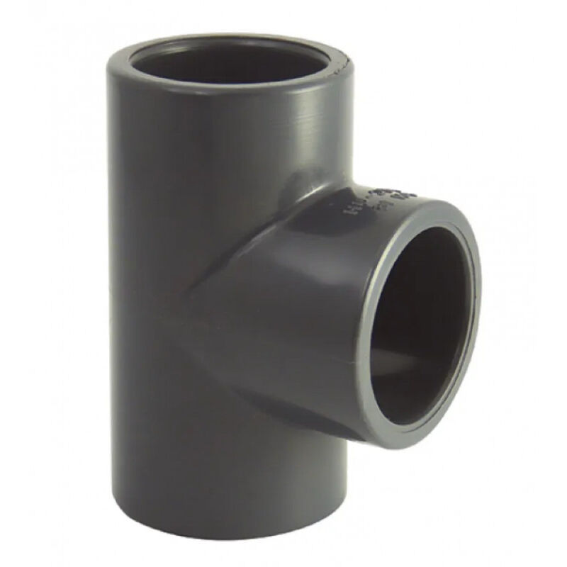 foto del prodotto tee di pressione in pvc a 90 diametro 63 mm, 16 bar