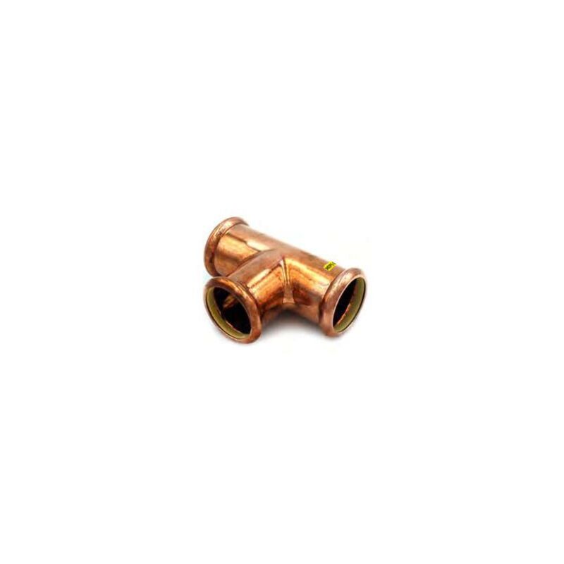 foto del prodotto tee femmina 15 aespres gas in rame a pressare 682015000g raccorderie metalliche