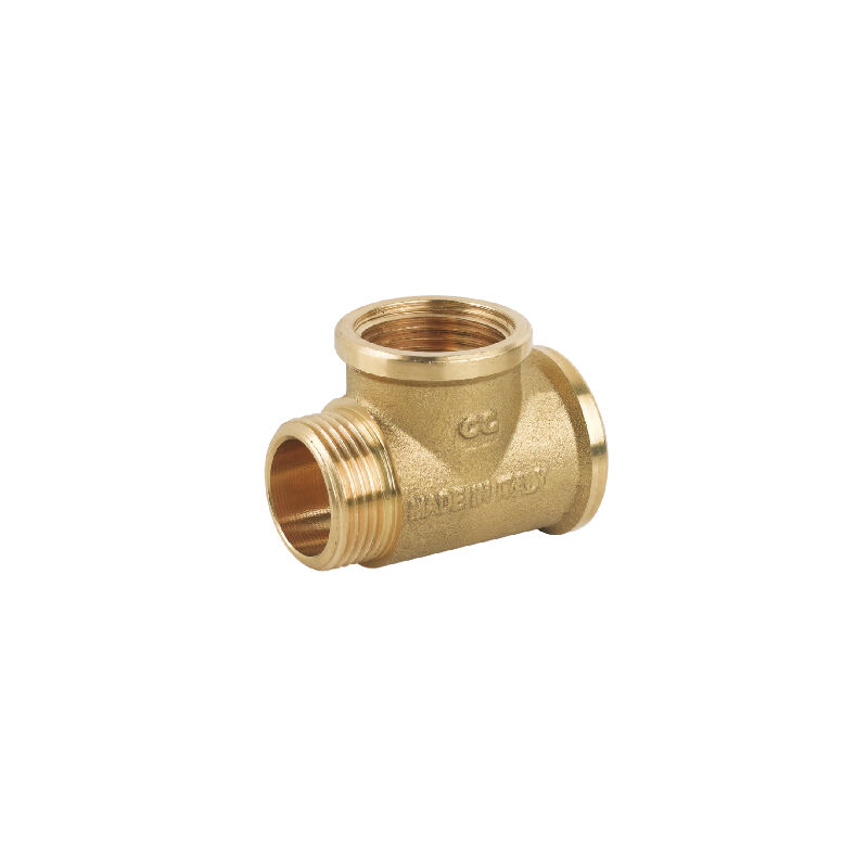 foto del prodotto tee ffm in ottone giallo 3 4