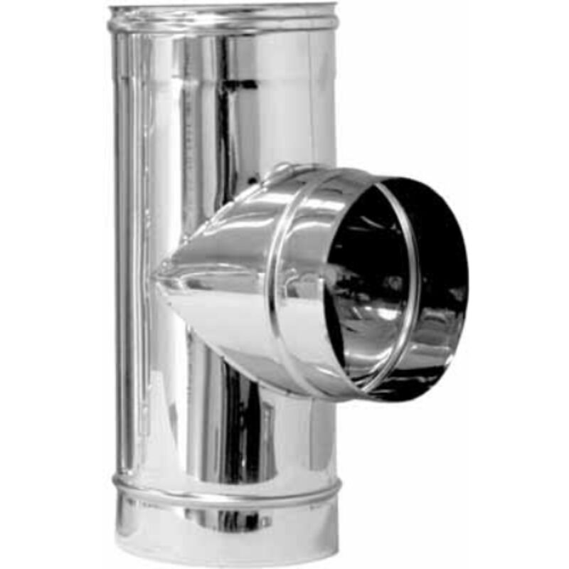 foto del prodotto tee in acciaio a 90 per canne fumarie diam. 150