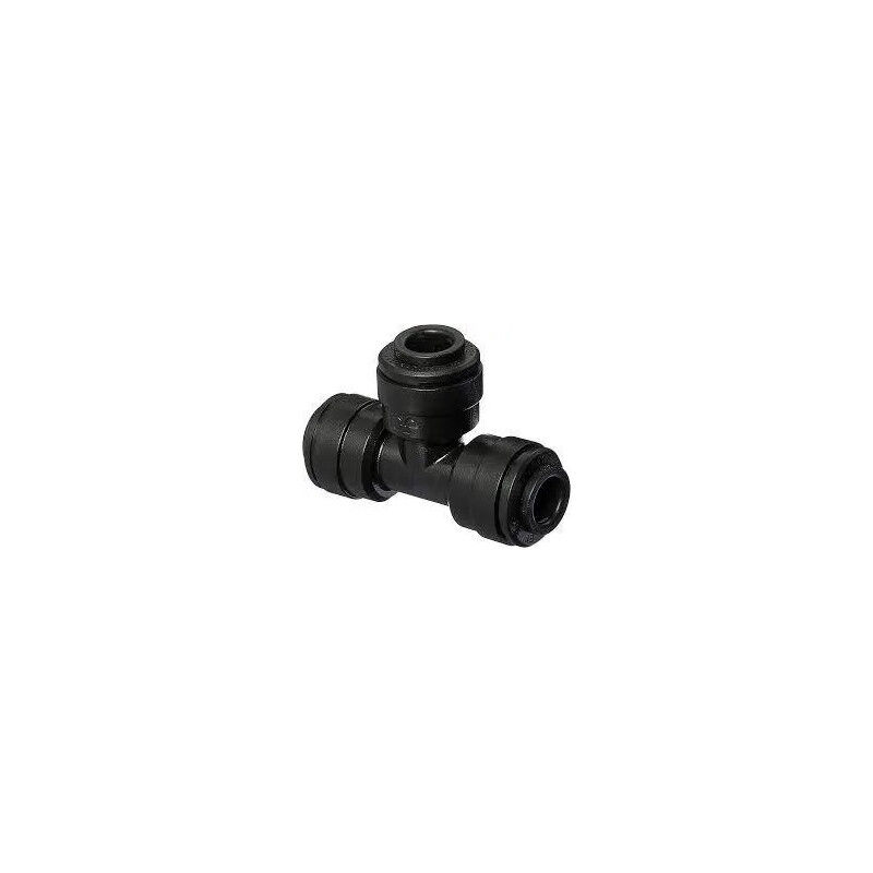 foto del prodotto tee in acetale nero diametro 10 mm.