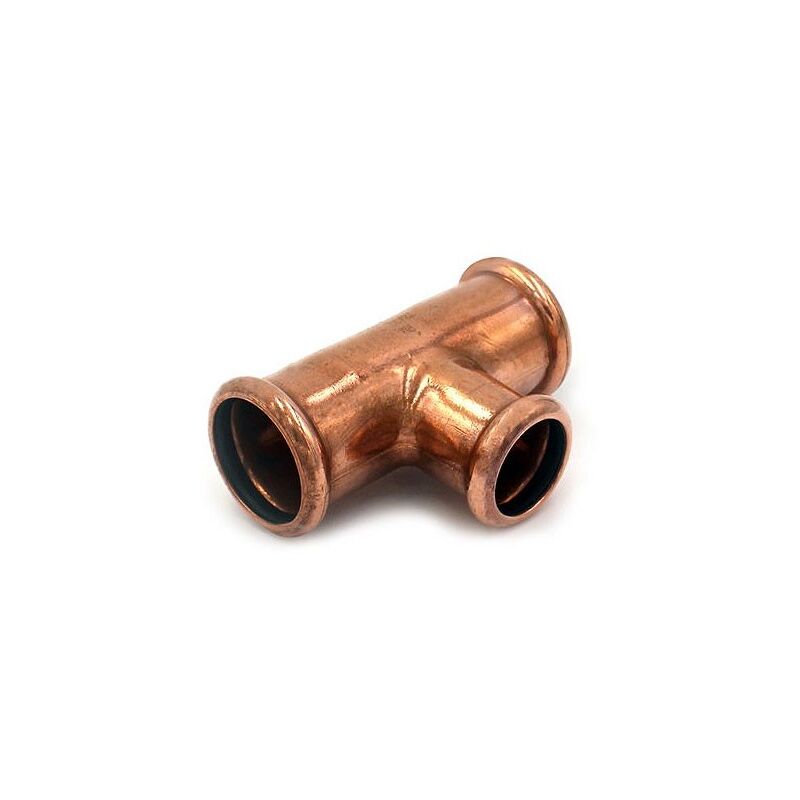 foto del prodotto tee ridotto femmina 18 x 15 x18 aespres in rame a pressare 692018015