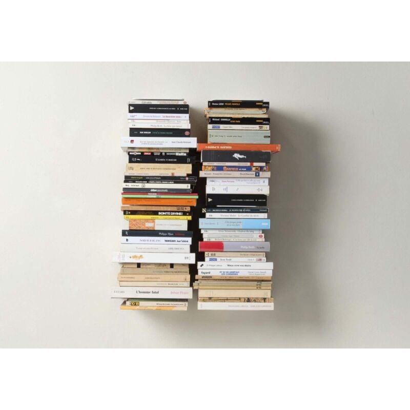 foto del prodotto teebooks mensole per libri libreria verticale 60 cm set di 2, bianco