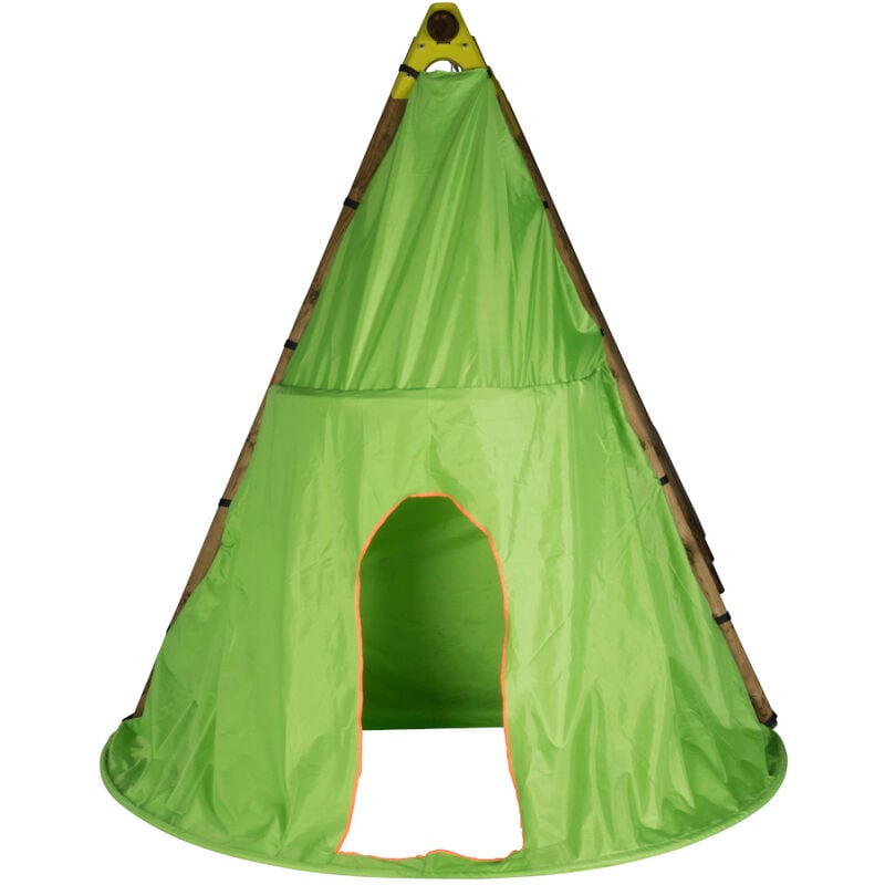 foto del prodotto teepee, verde e arancione tipi trigano jardin