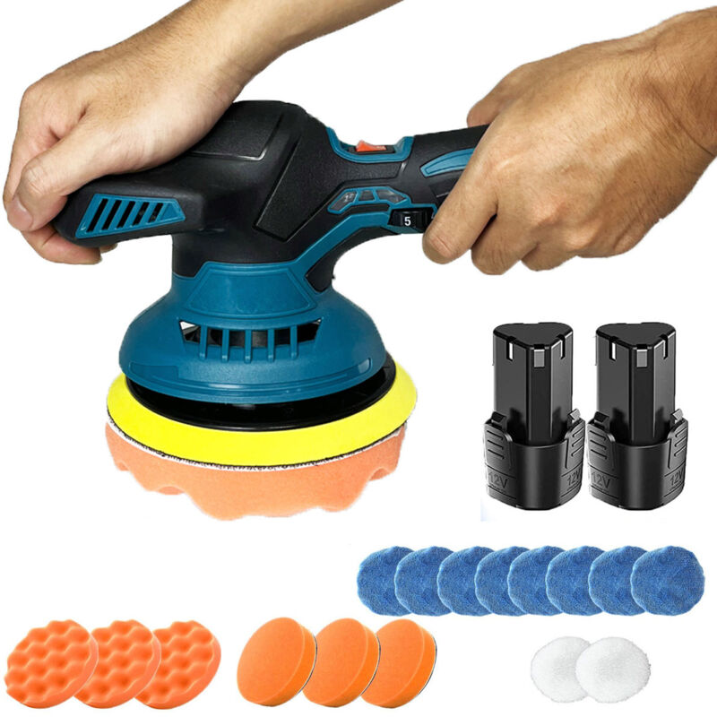 foto del prodotto teetok lucidatrice, tampone per levigatrice per lucidatrice per auto a batteria da 6 pollici, lucidatrice per lucidatrice elettrica a 6 velocit 