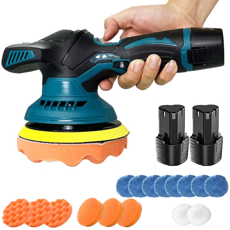 foto del prodotto teetok lucidatrice, tampone per levigatrice per lucidatrice per auto rotativa a batteria da 6 , lucidatrice elettrica con cerniere a 6 velocit 