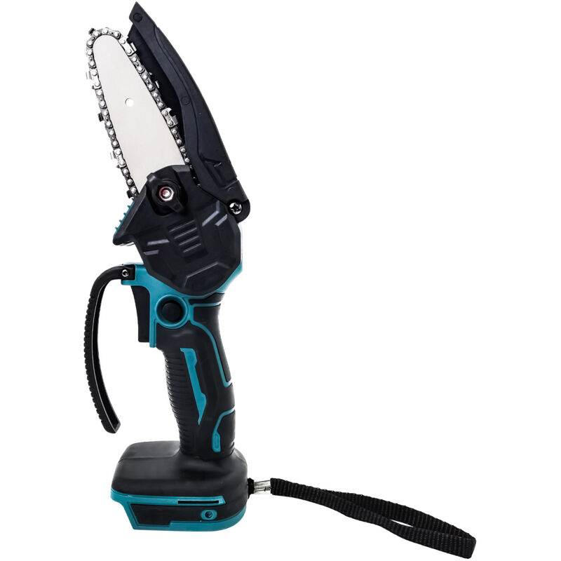 foto del prodotto teetok motoseghe a batteria,4 pollici motoseghe elettriche a filo,mini motosega a una mano, solo corpo senza batteria compatibile con batteria