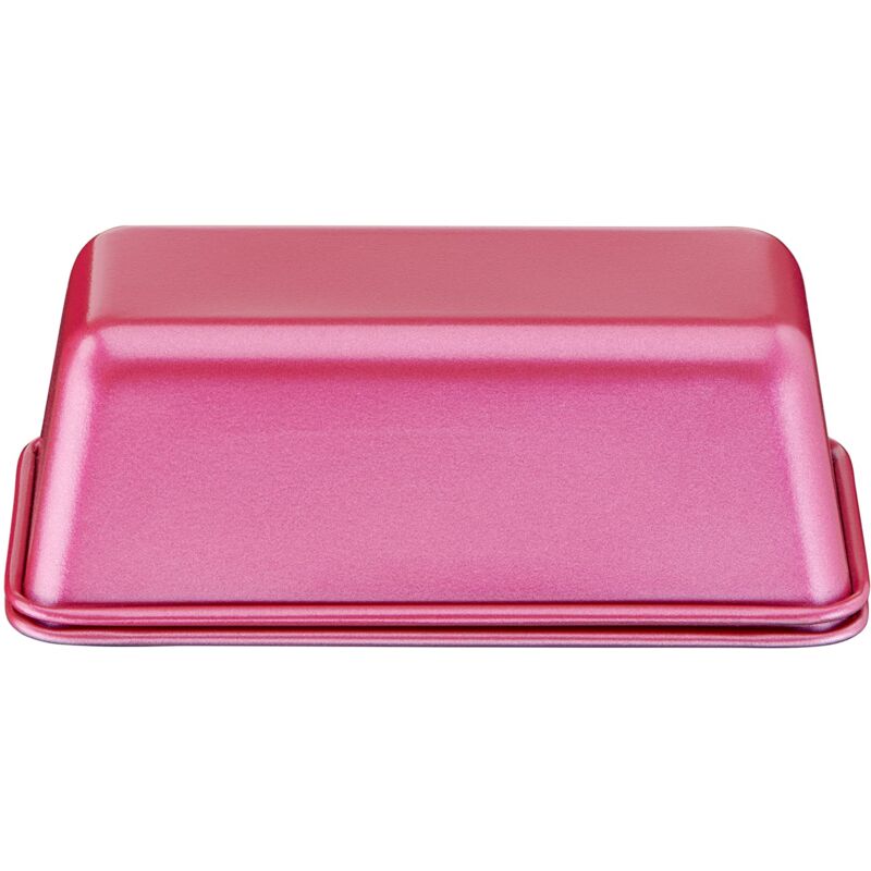 foto del prodotto tefal creabake set 2 moldes bizcochos creabake, moldes reposter a, 12.5 cm y 6.5 cm, revestimiento antiadherente, sistema apilable, recetas