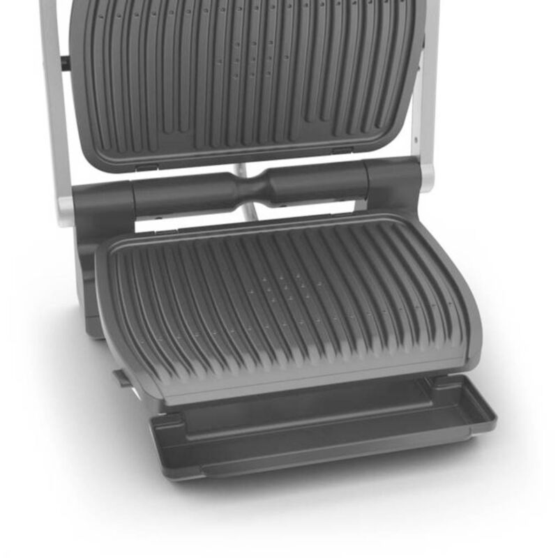foto del prodotto tefal gc707d elettrico griglia a contatto acciaio inox, nero
