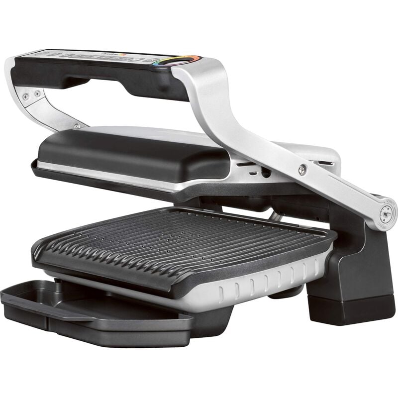 foto del prodotto tefal optigrill gc705d griglia a contatto intelligente con 6 programmi automatici, adatta automaticamente la temperatura e ciclo di cottura ai