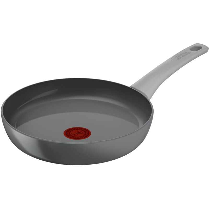 foto del prodotto tefal renew on padella antiaderente in ceramica a induzione, 20 cm, colore rosso