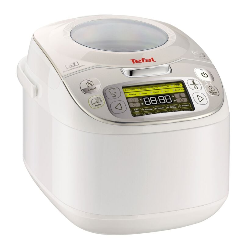 foto del prodotto tefal rk8121, 750 w, 1.8 litri, acciaio inossidabile, bianco