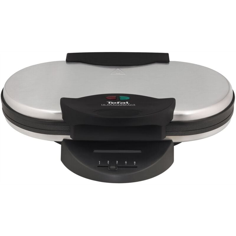 foto del prodotto tefal wm 311d piastra per waffle 10 waffle nero, acciaio inossidabile 1200 w