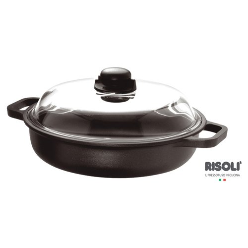 foto del prodotto tegame risoli 099in 32tp induction con coperchio nero