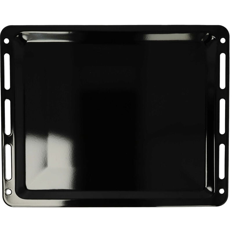 foto del prodotto teglia compatibile con bosch hbg635bb1 35, hbg635bs1 05, hbg635bb1 15 forno 45,5 x 36,1 x 2 cm, antiaderente, smaltata nero vhbw