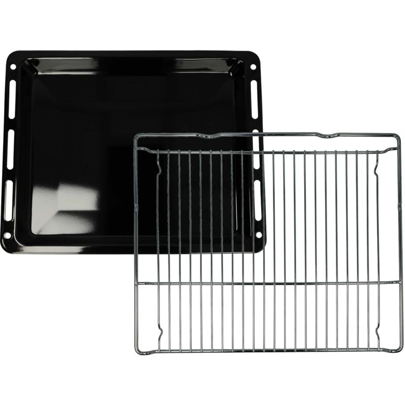 foto del prodotto teglia da forno, griglia set da 2pz. compatibile con siemens hsg836nc1 93, hsg636es1 93, hsg636xs6 91, hsg636xs6 93 forni 45,5 x 36 x 4 cm vhbw