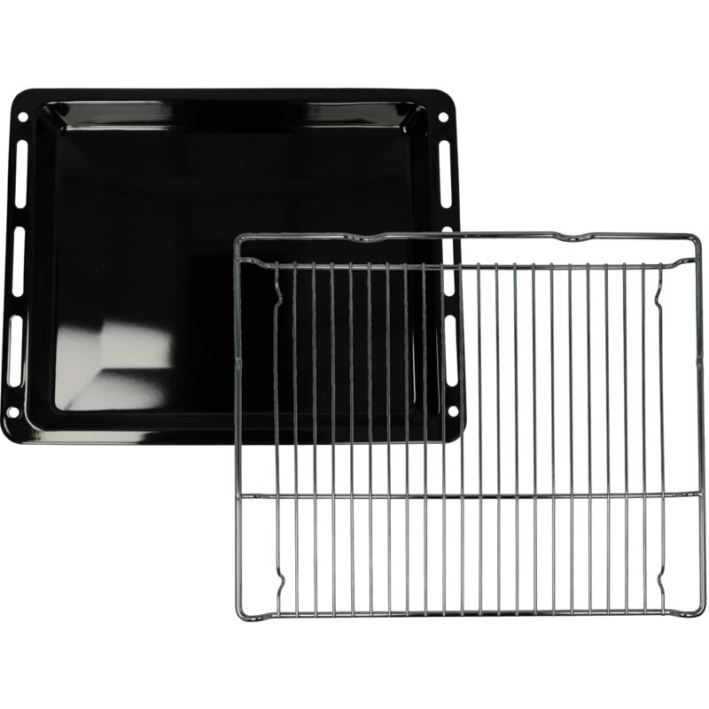 foto del prodotto teglia da forno, griglia set da 2pz. compatibile con siemens hsg836ns1 93, hsg856xc7 93 forni 45,5 x 36 x 4 cm vhbw