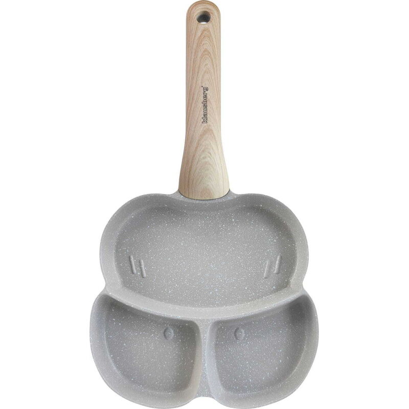 foto del prodotto teglia in marmo 3 in 1 per uova, pancake e cr pes, 18 cm, grigio, klausberg kb 7824