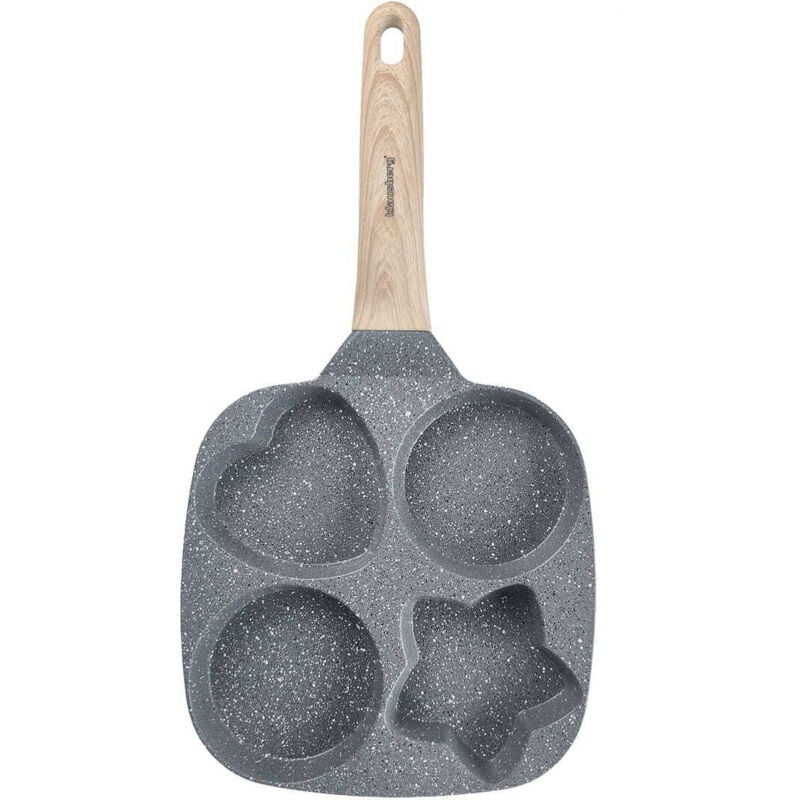 foto del prodotto teglia in marmo 4 in 1 per pancake, uova e frittelle, 18 cm, grigio, klausberg kb-7808