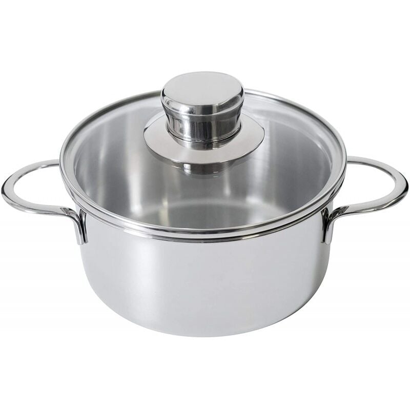 foto del prodotto teglia kelomat con coperchio in vetro mini 14 cm in acciaio inox