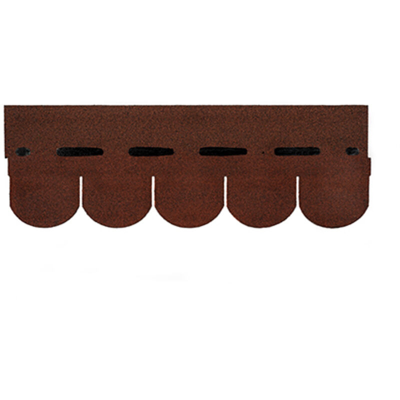 foto del prodotto tegole canadesi onduline bardoline coda di castoro. dimensioni 100 x 34 cm. confezione da 2,32 mq. colore rosso