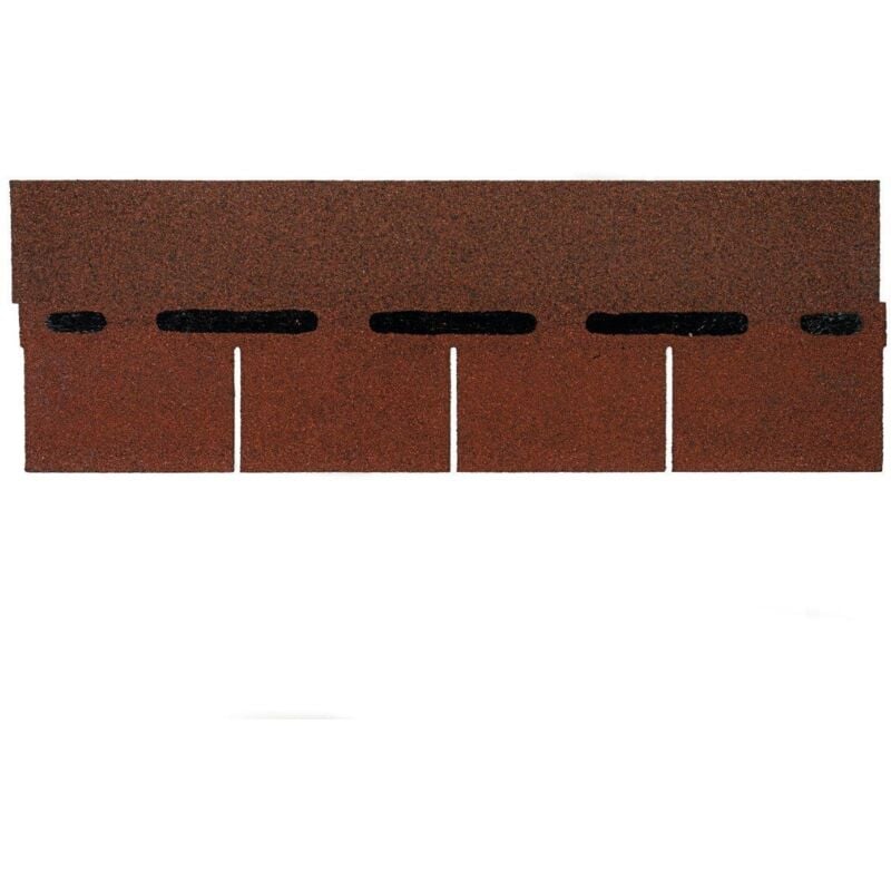 foto del prodotto tegole canadesi onduline bardoline rettangolari. dimensioni 100 x 34 cm. confezione da 2,32 mq. colore rosso