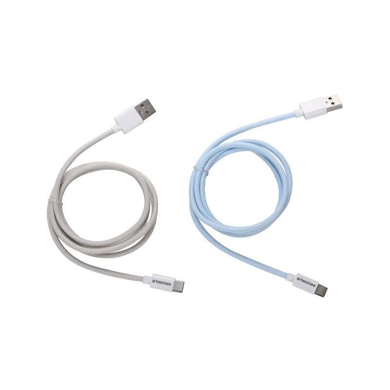 foto del prodotto tekmee 1 cavo a rete 1m tipo c usb 2 colori assortito per tablet smartphone