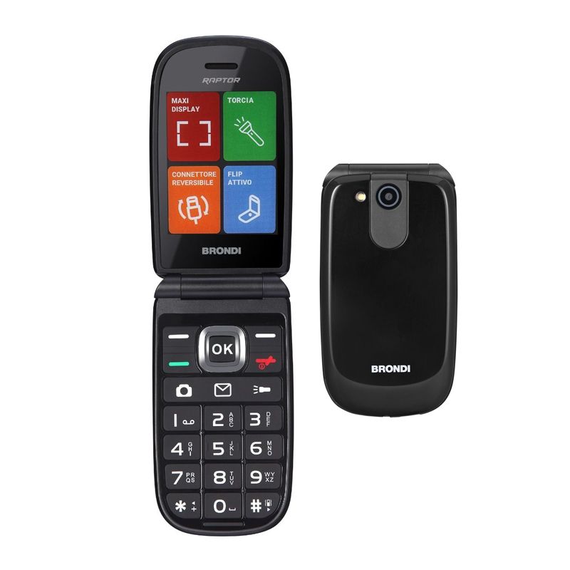 foto del prodotto tel. cell. brondi raptor black