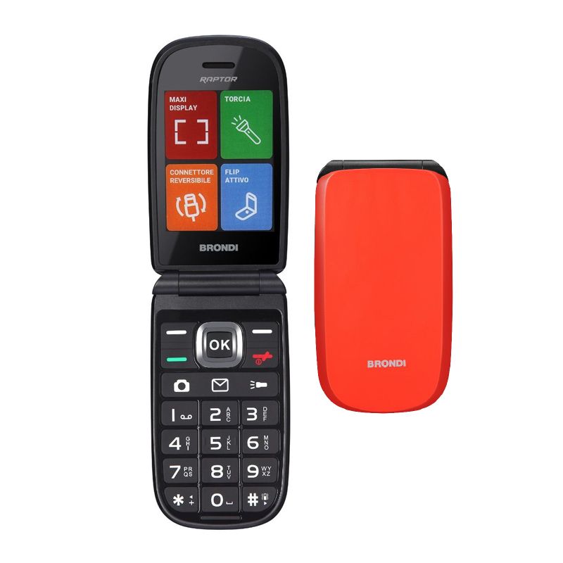 foto del prodotto tel. cell. brondi raptor orange
