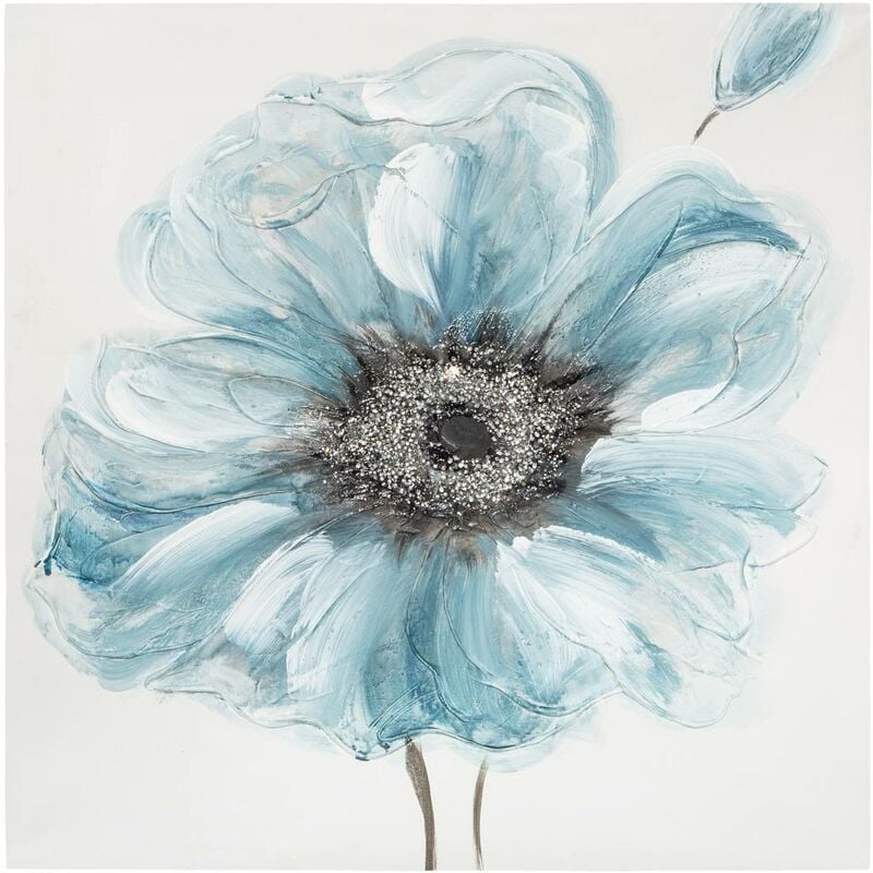 foto del prodotto tela dipinta fiori 48x48cm atmosphera cr ateur d int rieur