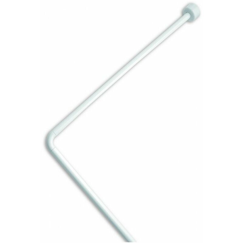 foto del prodotto telaio angolare per tende doccia in blister col. bianco cm. 80x170