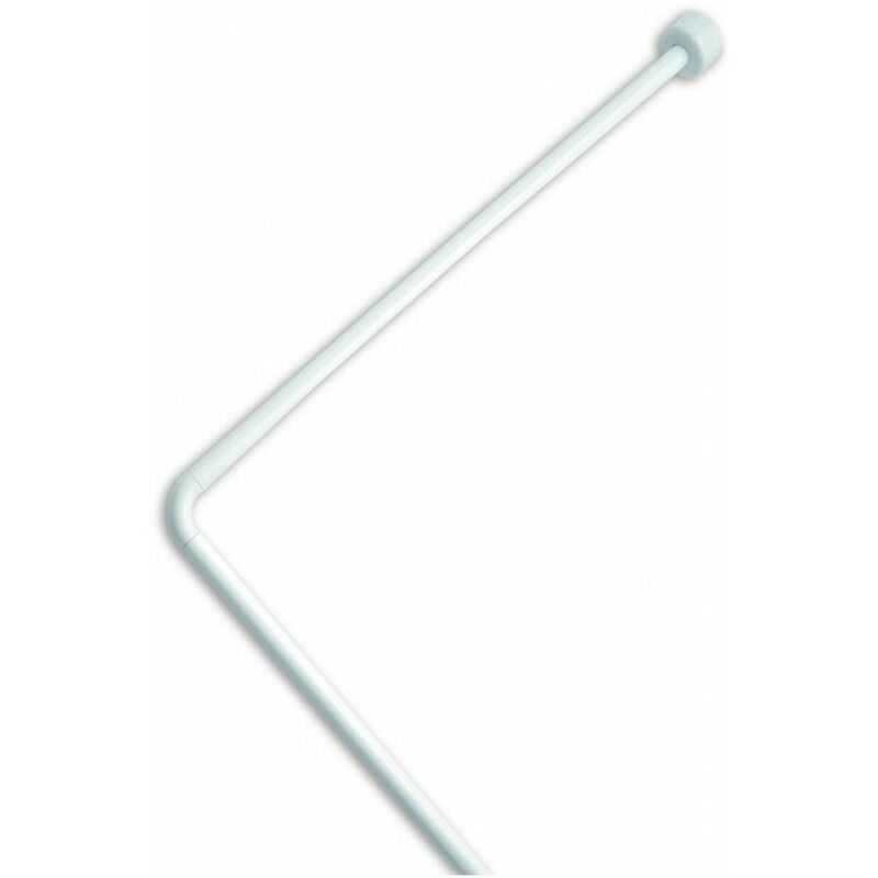 foto del prodotto telaio angolare per tende doccia in blister col. bianco cm. 80x170x80