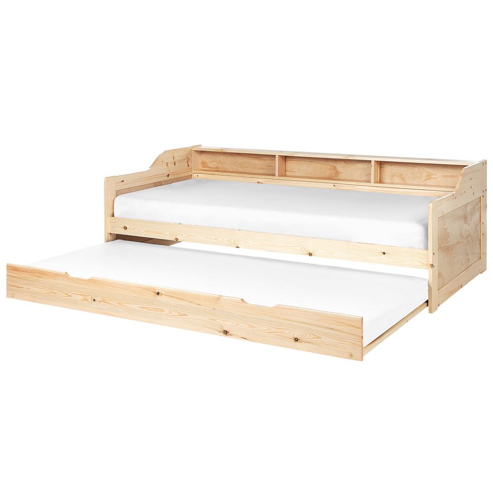 foto del prodotto telaio di legno ue per letto singolo a scomparsa 90 x 200 cm telaio a doghe telaio a scomparsa legno chiaro edern